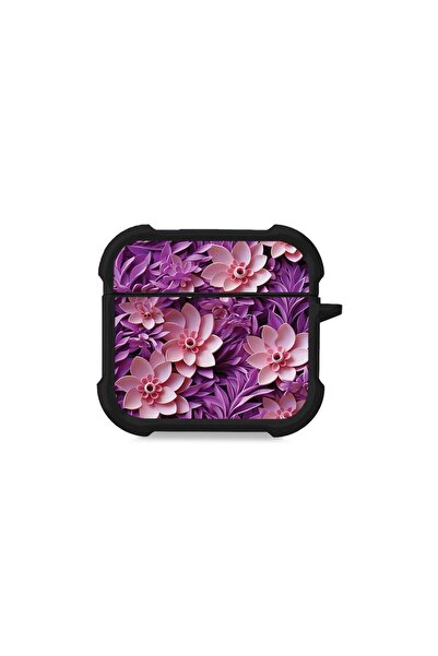 Sonique Θήκη Σιλικόνης 3D Flower Series για AirPods 4 Ροζ
