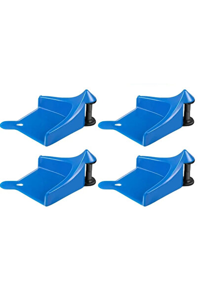 choice2 Blue 4pcs Car Wheel Hose Guide Hose Slide Tire Wedge Universal Car Wa...