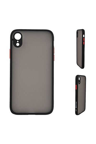 Sonique Θήκη Σιλικόνης Color Button Bumper Apple iPhone XR Μαύρο