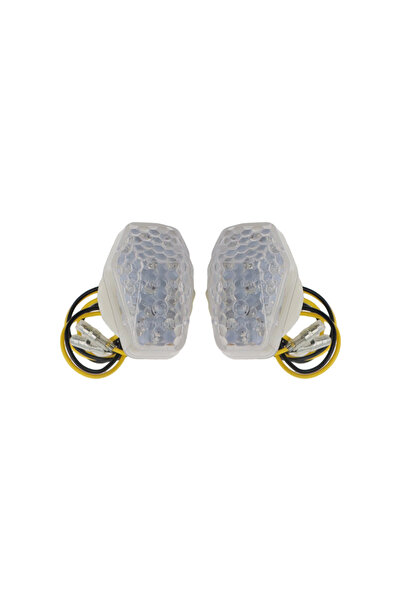 Choice White 2Pcs Universal LED Turn Signal Indicator Lights For Suzuki GSXR ...