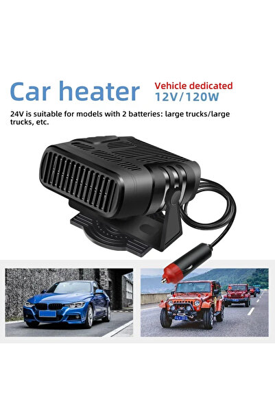 Choice1 12V 120W Dual Mode Portable 12V 24V Car Heater Fast Heating Windshiel...