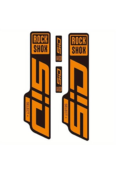 Choice orangeblack 1set RockShox SID Select+ Fork Stickers Clear Vinyl with B...
