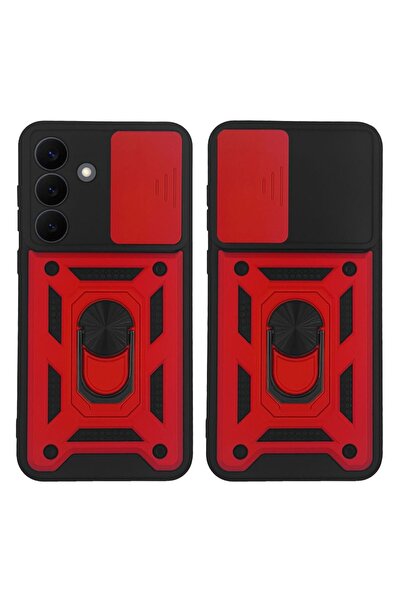 Sonique Θήκη Ring Armor CamPro για Samsung Galaxy S26 Κόκκινο
