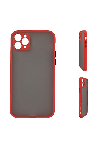 Sonique Θήκη Σιλικόνης Color Button Bumper Apple iPhone 11 Pro Max Κόκκινο
