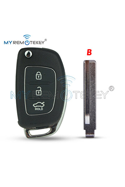 choice2 B REMTEKEY FCC ID RKE-4F08 Flip remote key shell for Hyundai i20 i30 ...