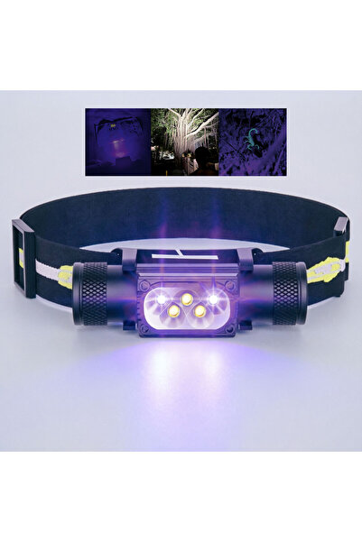 Choice With 18650 Battery UV Headlamp Black Light 395 NM Ultraviolet Headligh...