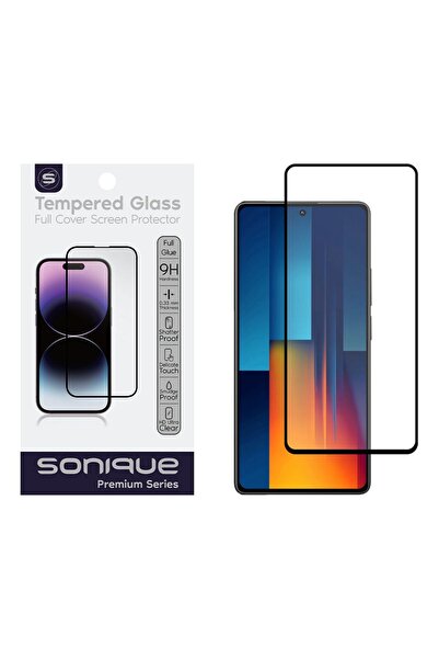 Sonique Hardy Glass Premium Series HD Full Cover 9H Xiaomi Poco M6 Pro 4G Μαύρο