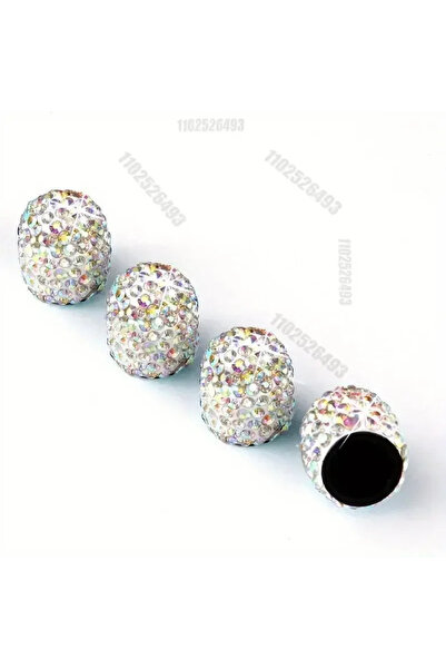 Choice13 4pcs-colorful 4PCS Crystal Car Tire Valve Caps Diamond Shining Dust-...