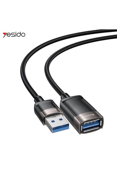 Yesido Καλώδιο GS26 USB 2.0 Male - USB 2.0 Female 1.5m Μαύρο