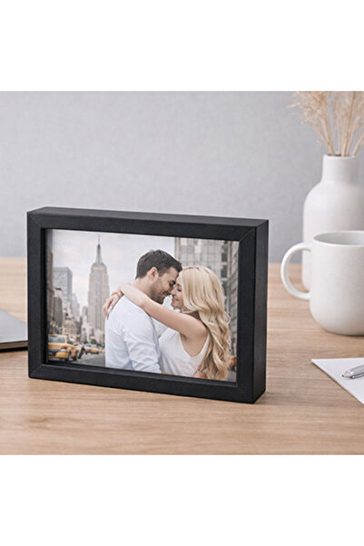 sanalbayim Siyah Ahşap Derin Fotoğraf Çerçevesi 15x20