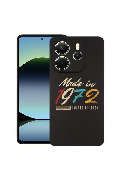 bestcase Θήκη για Xiaomi Redmi Note 14, Κατασκευάστηκε το 1972, Λεπτή σιλικόν...