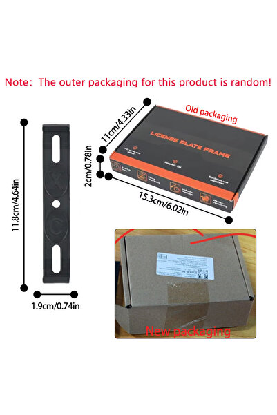 Choice Random packaging 4PCS Auto Frameless License Plate Holder Weather-Proo...