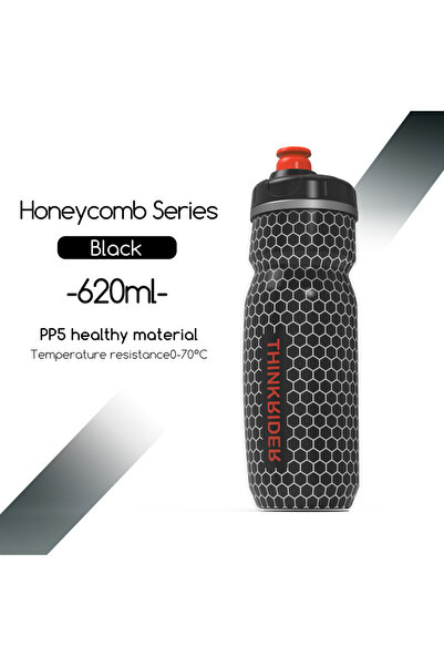 Choice1 ThinkRider Black ThinkRider Bike Water Bottle 620ml/21oz Mountain Cyc...