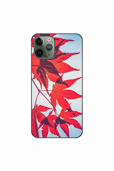 OEM Husa compatibila cu Apple iPhone 11 Pro Max Silicon Gel Tpu Model Frunze ...