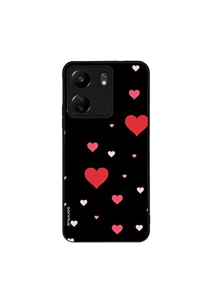 Sonique Θήκη Heart Series για Xiaomi Redmi 13C 4G / Poco C65 4G Μαύρο