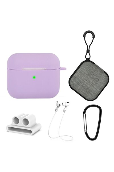 Sonique Σετ 5 σε 1 Soft Touch για AirPods 3 Λιλά
