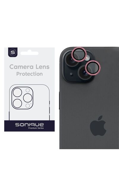 Sonique Προστασία Κάμερας με Γκλίτερ για τον Φακό Pro Apple iPhone 15 / iPhon...