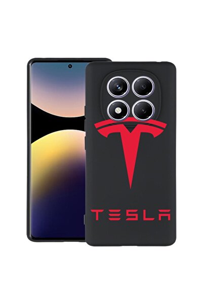 bestcase Husă pentru Xiaomi Redmi Note 15 Pro Plus 5G cu Design Tesla Roșu, T...