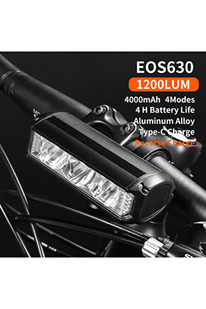 Choice1 مصباح دراجة EOS630 بقوة 1200 لومن وبطارية 8000 مللي أمبير، مصباح دراج...