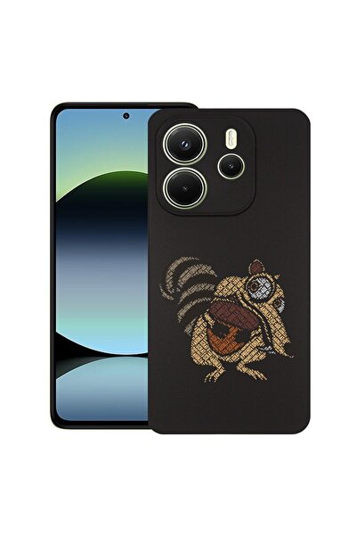 bestcase ¬Æ Husa pentru Xiaomi Redmi Note 14, Calligraphy Scrat, Slim Silicon...
