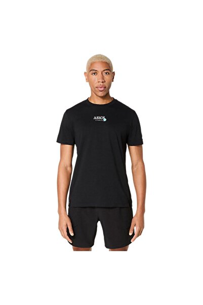 Asics Tricou bărbătesc cu mânecă scurtă: Tricou cu imprimeu tematic de sezon M