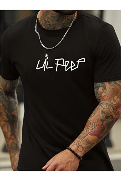 yiou trendy clothing قميص قطني 100% مطبوع من جانب واحد برقبة دائرية وأكمام قصيرة