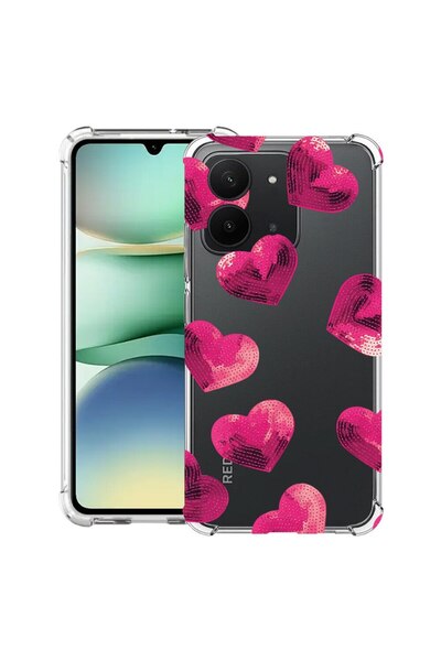 bestcase Husă pentru Xiaomi Redmi 15C 4G (171 MM) cu design cu model inimioar...