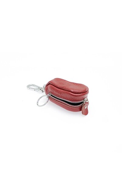 ButicCochet Key holder, made of genuine leather, 11x5 cm, Burgundy - PR509