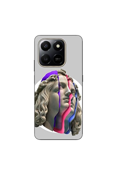 OEM Husa compatibila cu Honor X7d Silicon Gel Tpu Model Neon Ruins