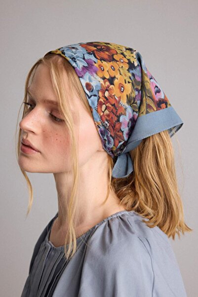 DeFacto Manuka X Women's Floral Patterned Cotton Bandana H9064Ax26Sm