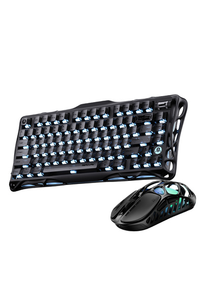Gravastar Mercury K1 Mekanik Gaming Klavye ve X Kablosuz Optik Mouse Seti, St...