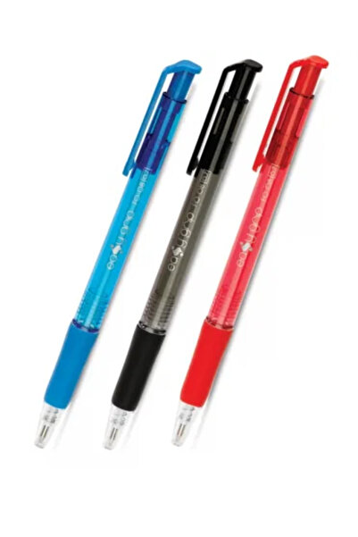 FLEXOFFICE Easy Grip Ballpoint Pen 0.7 mm - Black