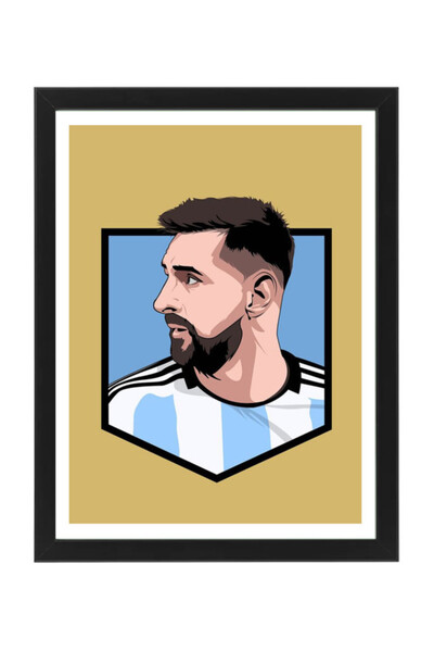 Boomah Accessories Lionel Messi Argentina Poster with Frame 30x40cm