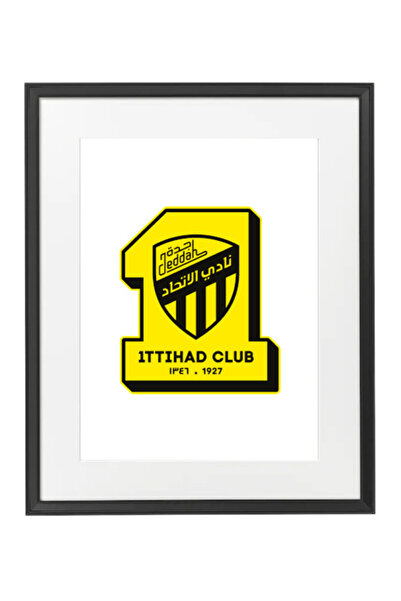 Boomah Accessories Al Ittihad Club Poster with Frame 50x40cm