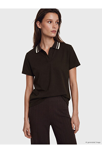 LC Waikiki Lcw Modest Striped Soft Touch Women's T-Shirt
