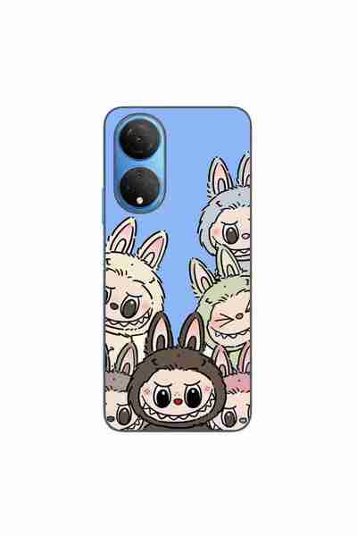 OEM Husa compatibila cu Honor X7 Silicon Gel Tpu Model Labubu Pattern Blue