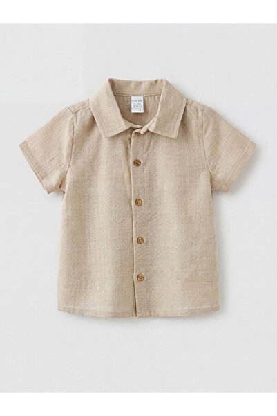 LC Waikiki Rmz Gi̇yi̇m Farkiyla Short Sleeve Baby Boy Shirt