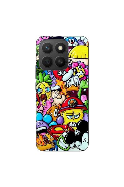 OEM Husa compatibila cu Honor X8c Silicon Gel Tpu Model Pop Art Cartoons