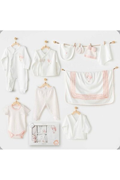 andywawa Li̇mi̇ Baby Girl Organic Cotton Romper 10 Pieces Hospital Discharge Set