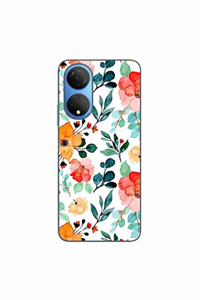 OEM Husa compatibila cu Honor X7 Silicon Gel Tpu Model Painted Flowers