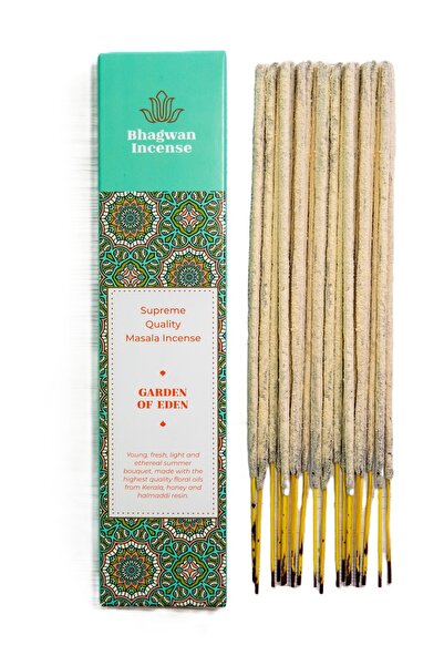 Bhagwan Incense Grădina Edenului - bețișoare de tămâie artizanale premium mas...