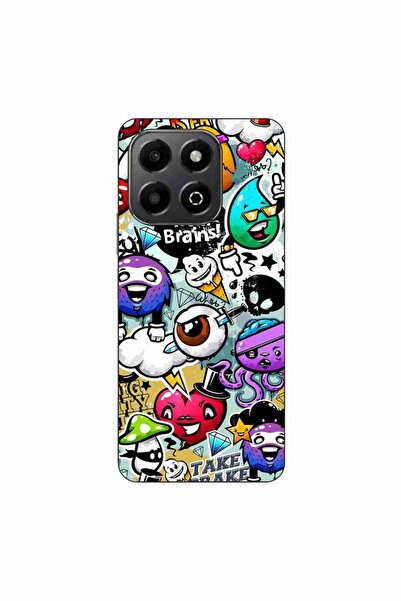 OEM Husa compatibila cu Honor X6b Silicon Gel Tpu Model Pop Art Graffiti