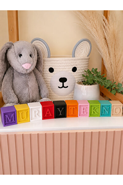 MurayTekno Decorative Alphabet Letter Cube 5X5X5 cm Baby Room Birthday Baby S...