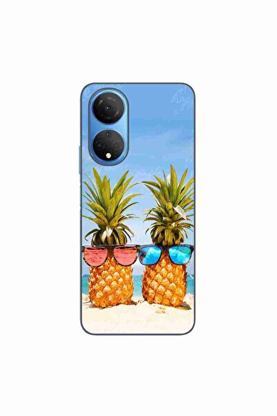 OEM Husa compatibila cu Honor X7 Silicon Gel Tpu Model Beach Pinneaples