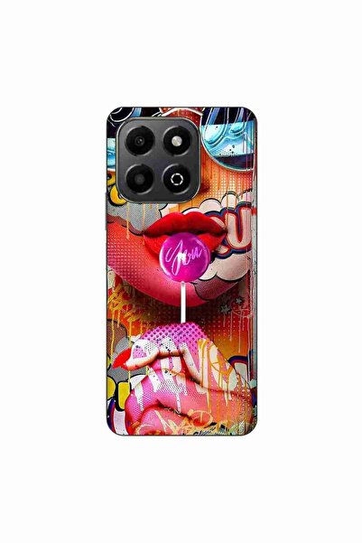 OEM Case compatible with Honor X6b Silicone Gel Tpu Pop Art Lolipop Pattern
