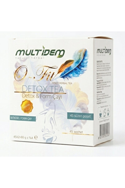 multidem Hmd Bitkisel O-Fit Detox Tea Karışık Bitkisel Form Çayı 45 Süzen Poşet 90 gr - Ödem Ve Şişkinlik Karşıtı