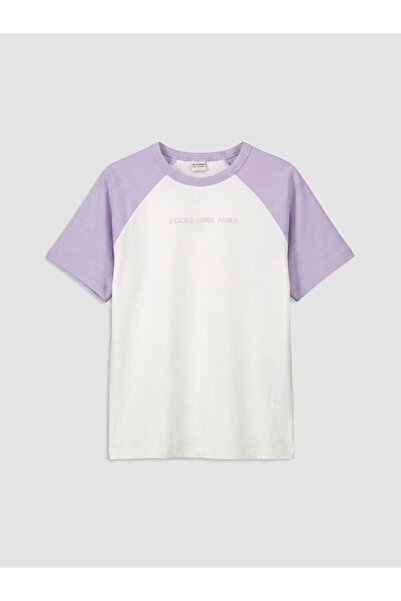 LC Waikiki Lcw Kids Text Printed Girls' T-Shirt