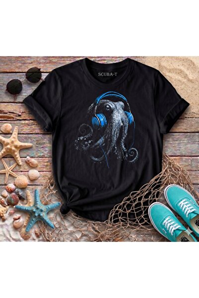 ScubaPromoTurkey Μπλουζάκι Blue Octopus από 100% βαμβάκι