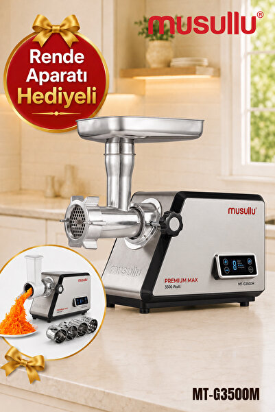 Musullu MT-G3500M 3500W Premium Max Et Kıyma Makinesi + Rende Aparatı