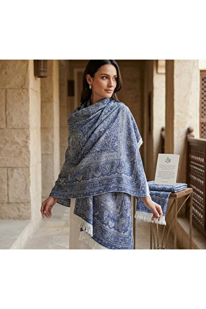 Generic Elegant Women’s Soft Paisley Shawl – Lightweight Printed Fashion Scarf for Daily Wear, Travel, Office & Stylish UAE Look